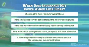 When Does Insurance Not Cover Ambulance Rides?