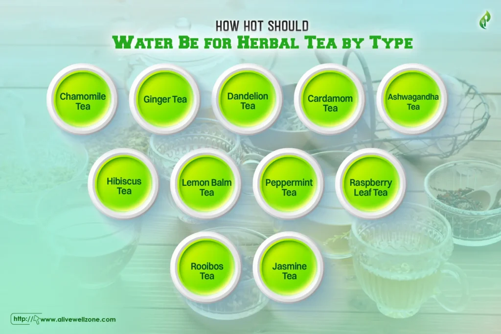How Hot Should Water Be for Herbal Tea by Type