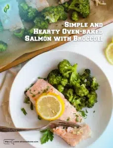Simple and Hearty Oven-baked Salmon with Broccoli