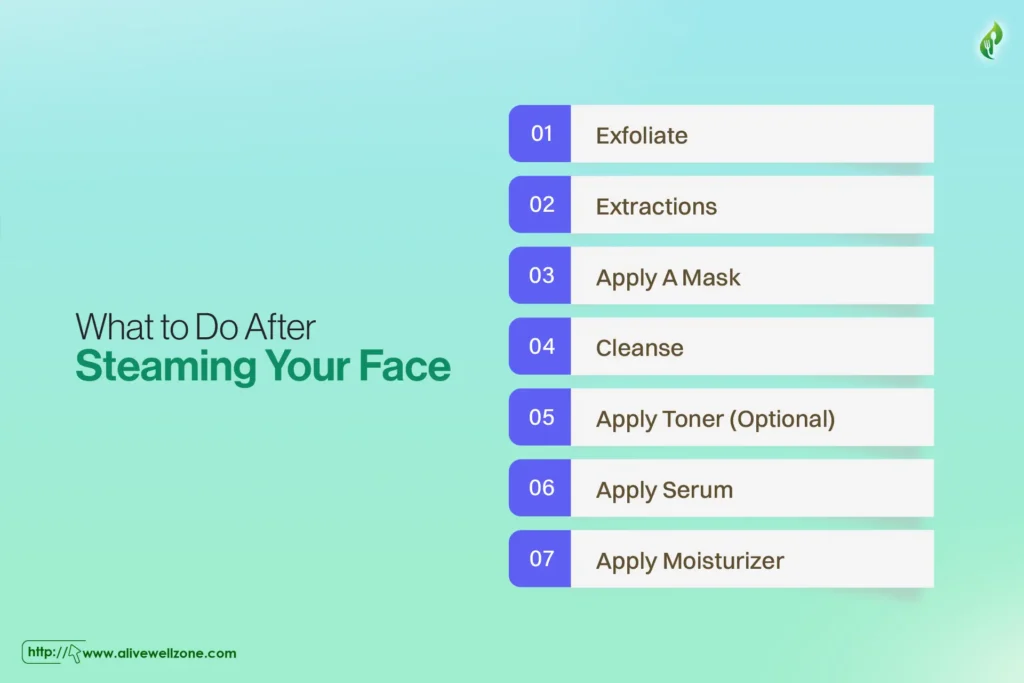 What to Do After Steaming Your Face?